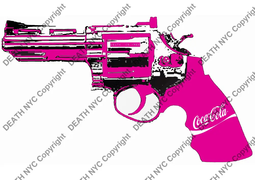 Auction ’cok gun pink’ art print 45x32cm (Edition of 100) Art Print