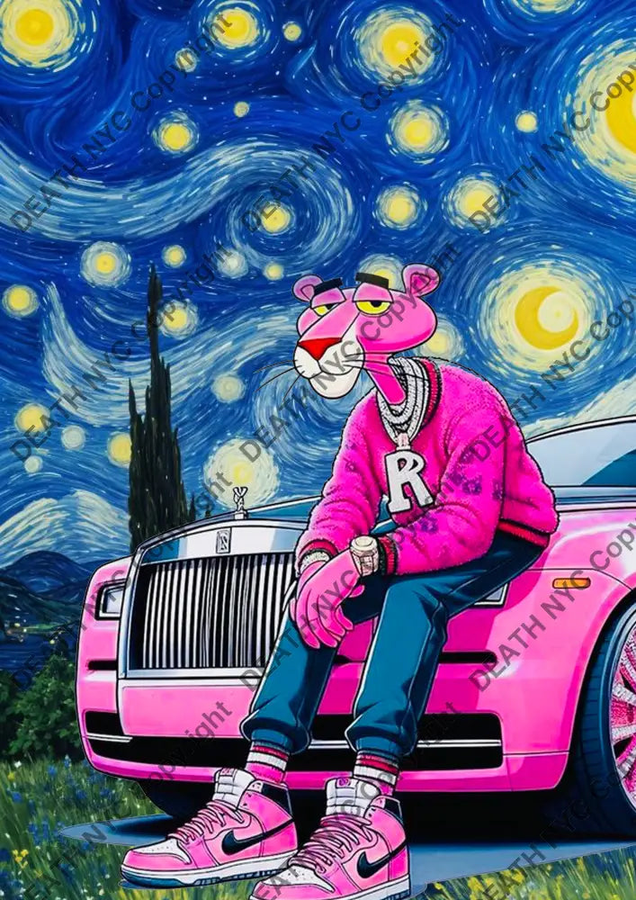 Auction ’DA243 pink’ art print 45x32cm (Edition of 100) Art Print