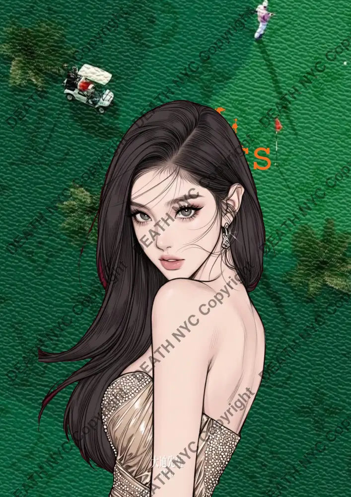 Auction ’DA409 girl’ art print 45x32cm (Edition of 100) Art Print