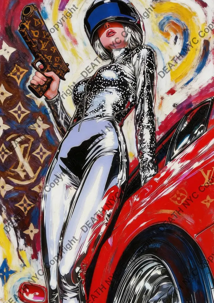 Auction ’DA481 girl ’ art print 45x32cm (Edition of 100) - Art Print