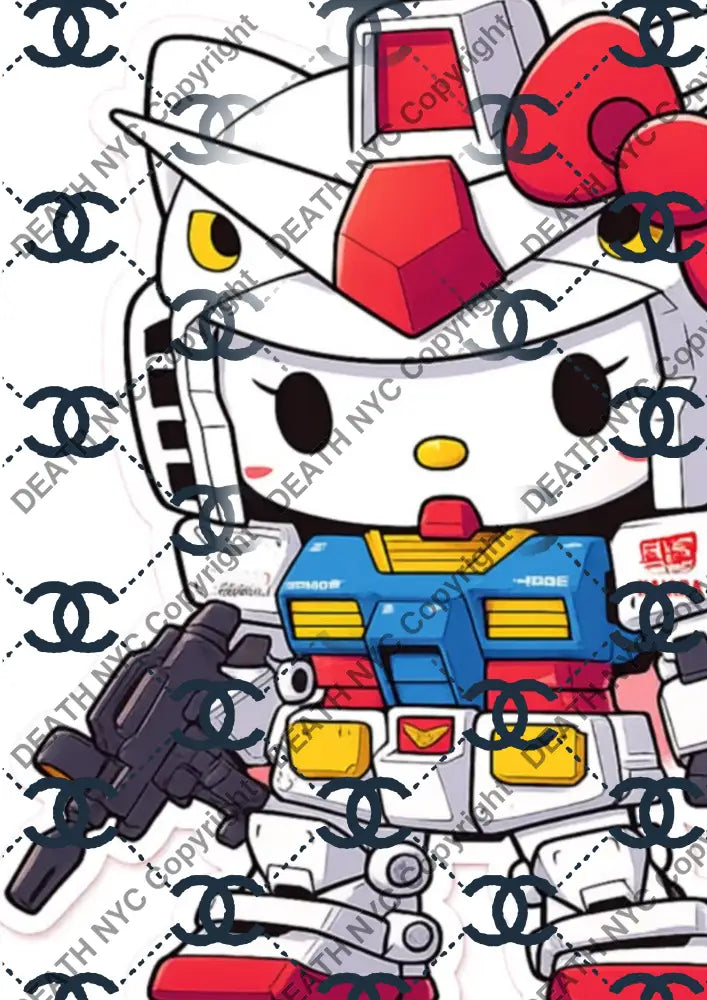 Auction ’DC586 kitty’ art print 45x32cm (Edition of 100) - Art Print