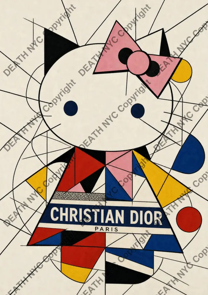 Auction ’DC832 kitty’ art print 45x32cm (Edition of 100) - Art Print
