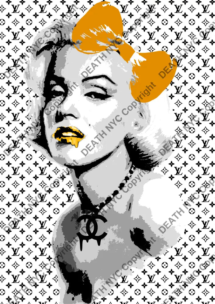 Auction ’death L monr orange’ art print 45x32cm (Edition of 100) Art Print