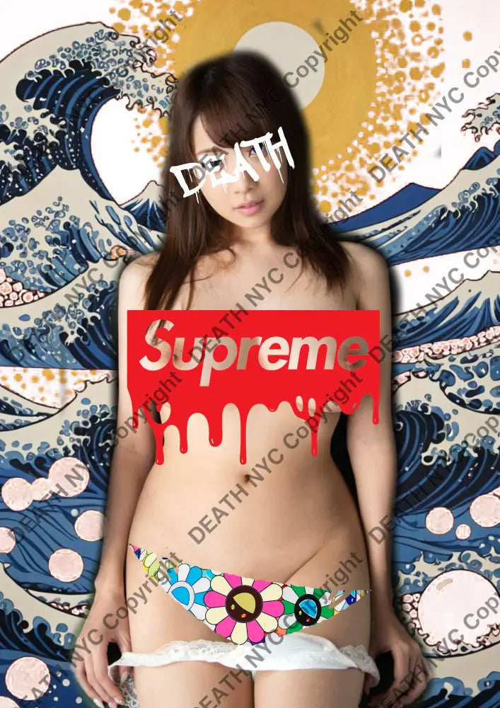 Auction ’DEATHBF574’’ 45x32cm (Edition of 100) Girl Wave 87* Art Print