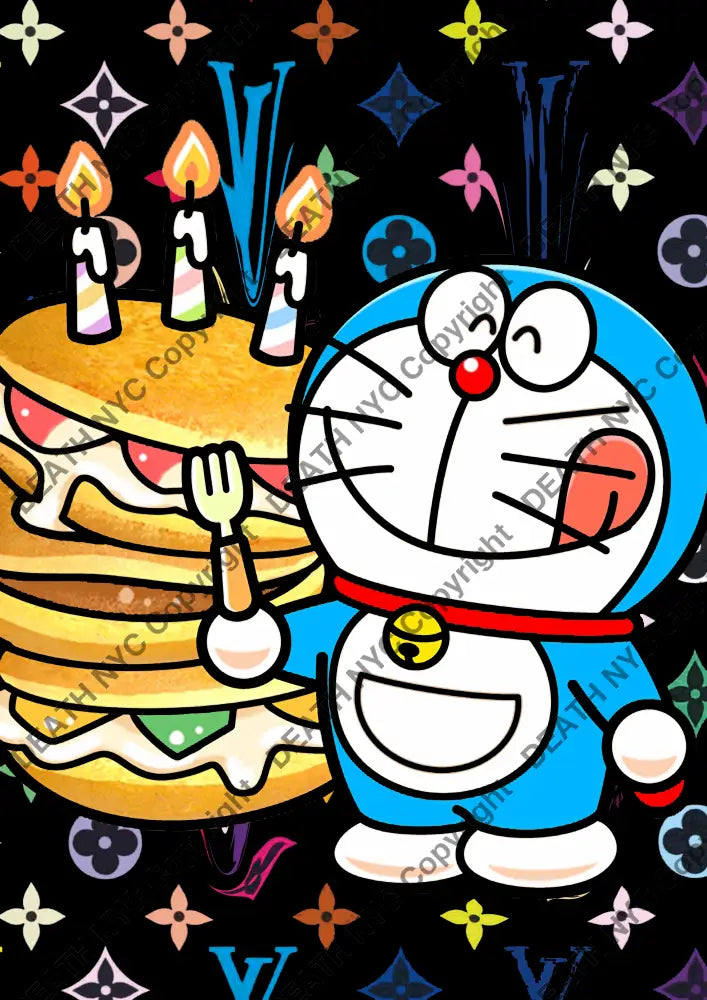 Auction ’Dmon pancake drip 2’’ art print 45x32cm (Edition of 100) - Art Print