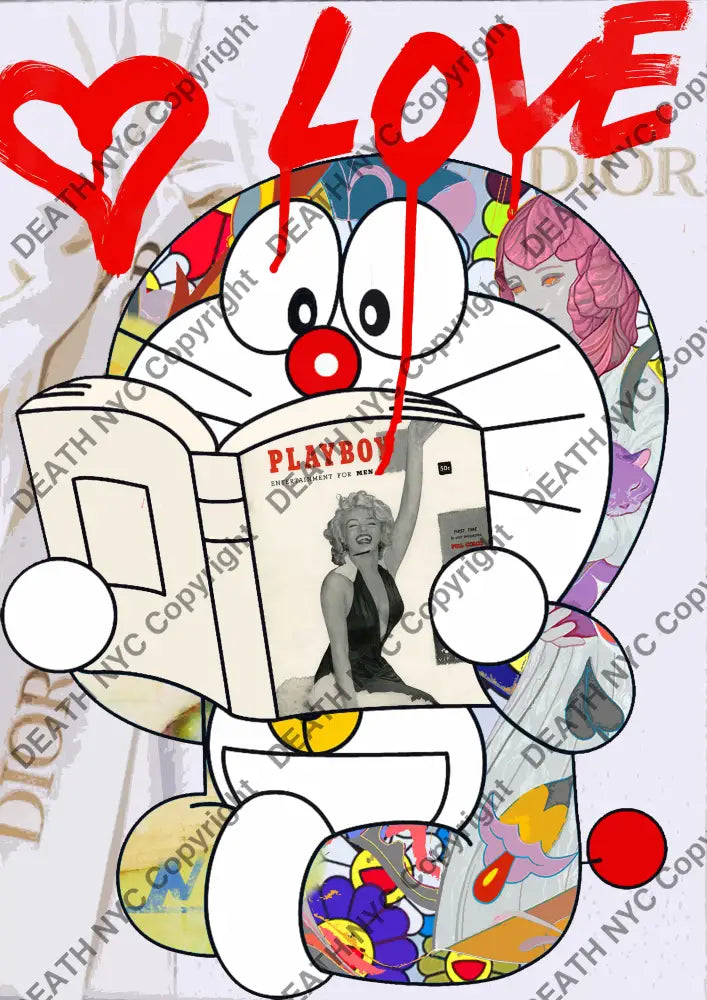 Auction ’dmon playboy love’ art print 45x32cm (Edition of 100) Art Print