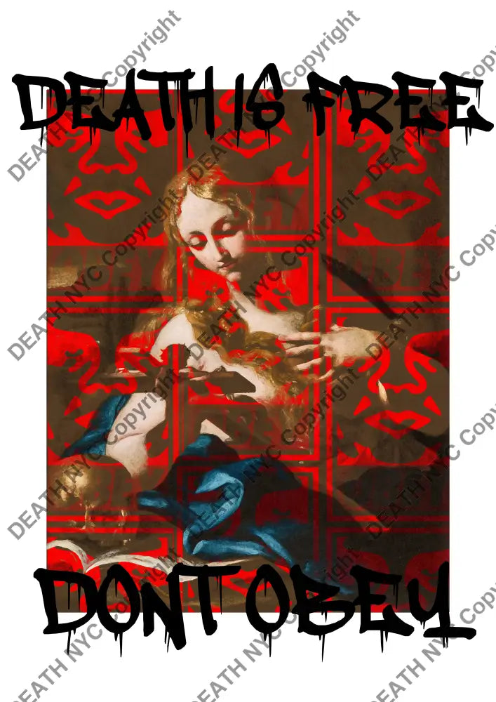 Auction ’dont obey’ art print 45x32cm (Edition of 100) Art Print