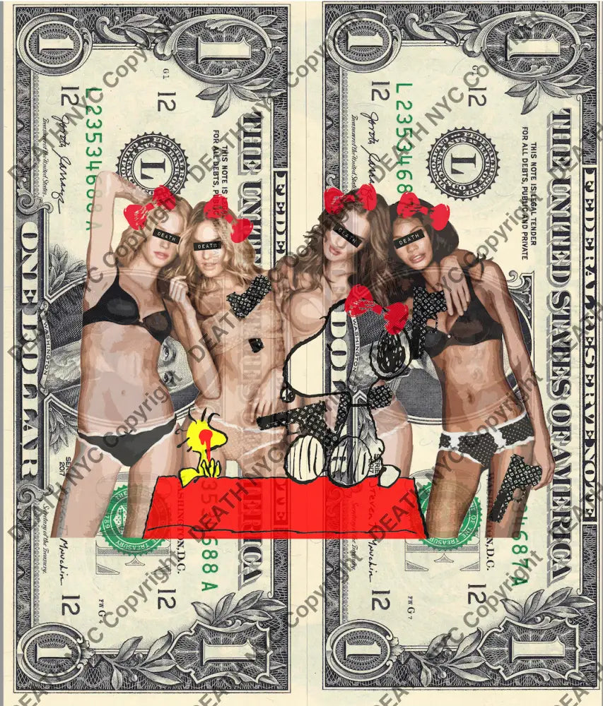 Auction DOUBLE USD $1 Original artwork 090821D18 secret Art Print