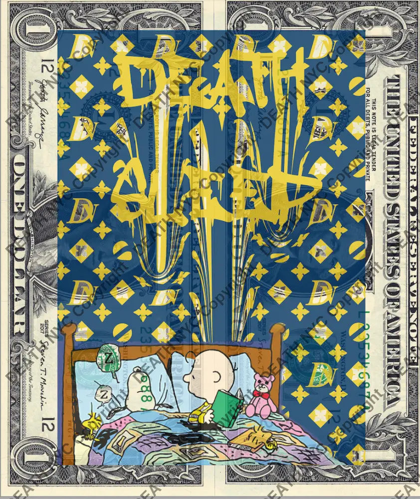 Auction DOUBLE USD $1 Original artwork 090921D10silly - Art Print
