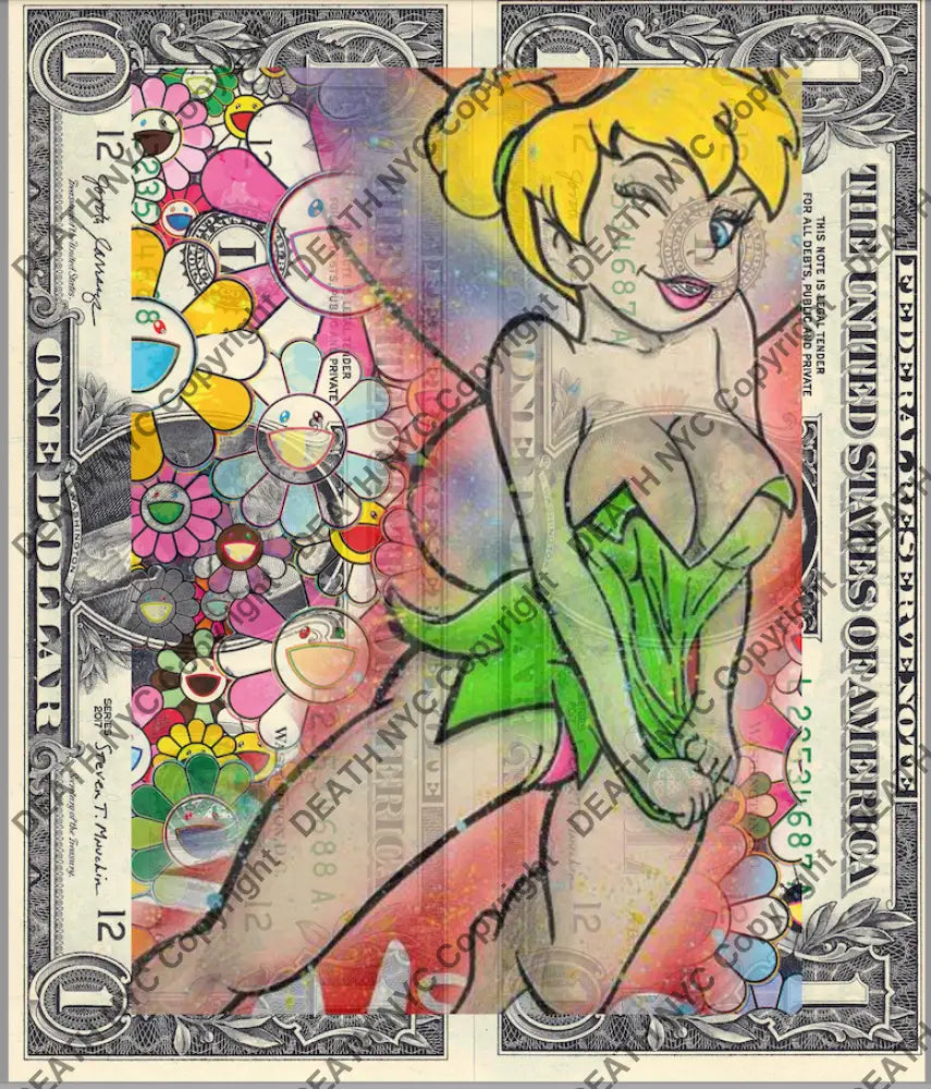 Auction DOUBLE USD $1 Original artwork 190326D13 tink Art Print