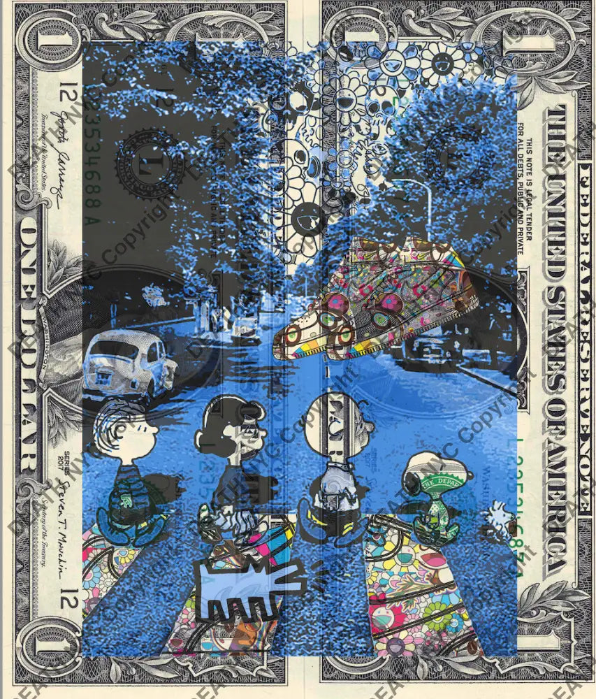 Auction DOUBLE USD $1 Original artwork 210226D15 silly Art Print