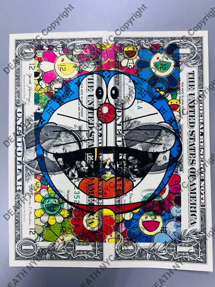 Auction DOUBLE USD $1 Original artwork Dmon flwr Art Print