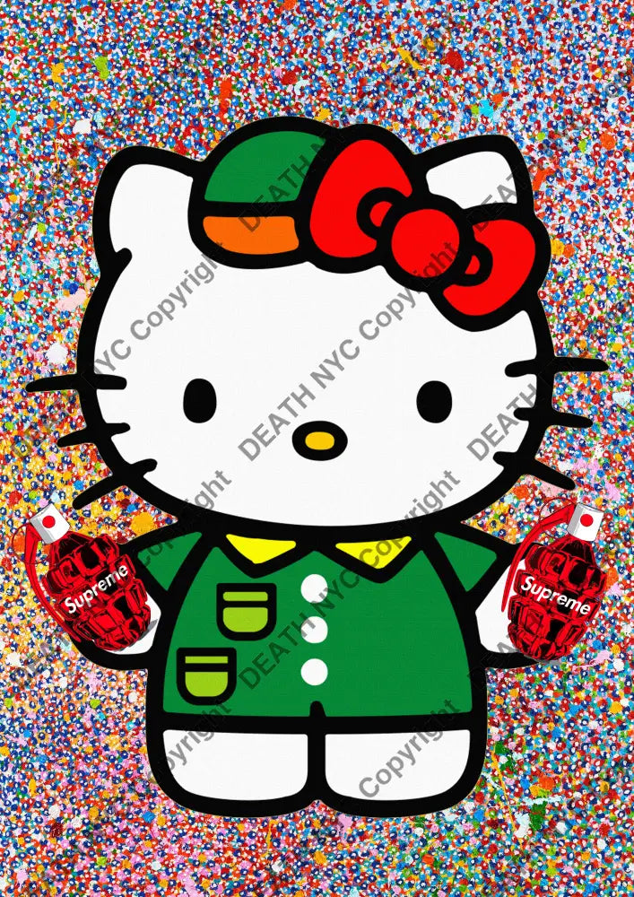 Auction ’F1345 kitty’ art print 45x32cm (Edition of 100) Art Print