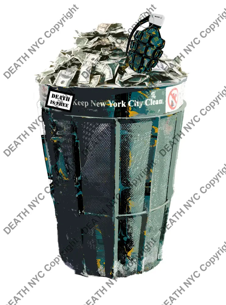 Auction ’garbage bomb’ art print 45x32cm (Edition of 100) Art Print