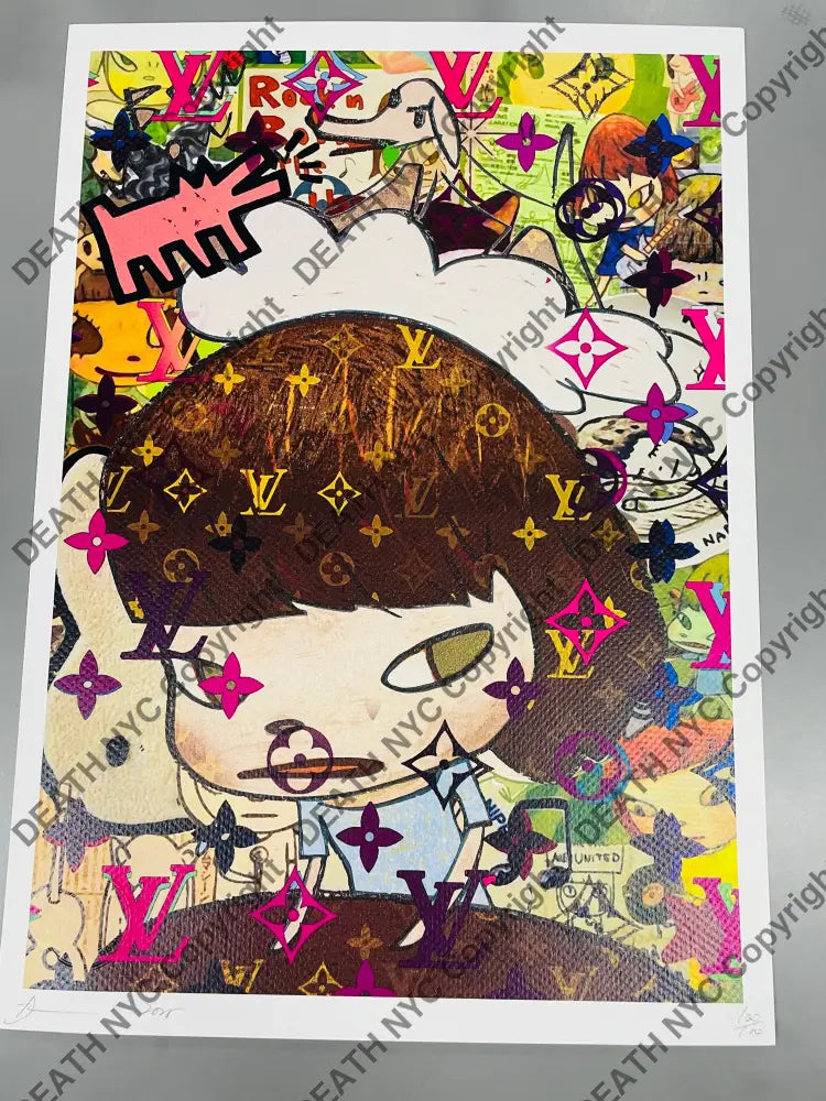 Auction ’Girl har dog’ 45x32cm (Edition of 100) Art Print