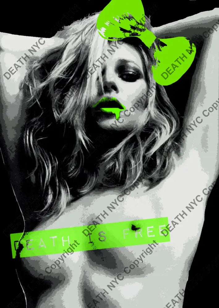 Auction ’kate m drip death green ’ art print 45x32cm (Edition of 100) - Art Print
