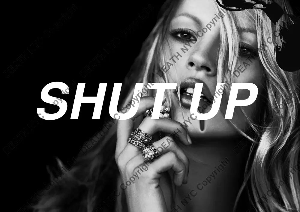 Auction ’kate moss shut uo black’art print 45x32cm (Edition of 100) - Art Print