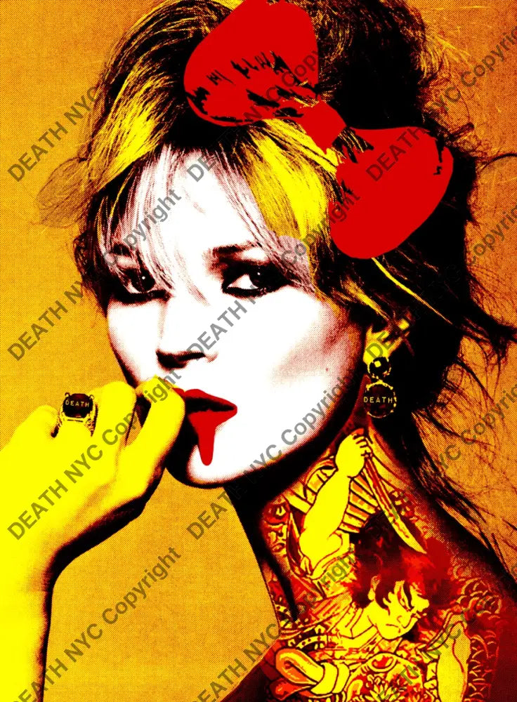 Auction ’kate new drip tattoo red’ art print 45x32cm (Edition of 100) Art Print