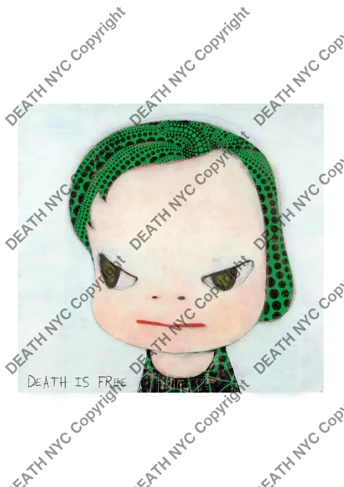 Auction ’ku N dif green ’ art print 45x32cm (Edition of 100) - Art Print