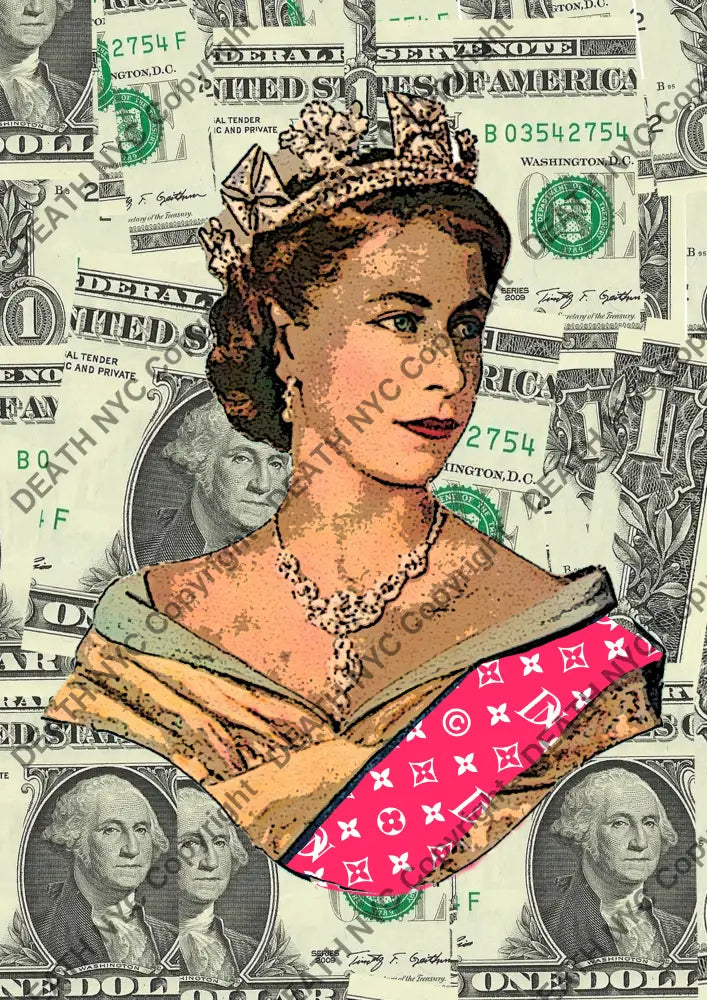 Auction ’M119 queen’ art print 45x32cm (Edition of 100) - Art Print