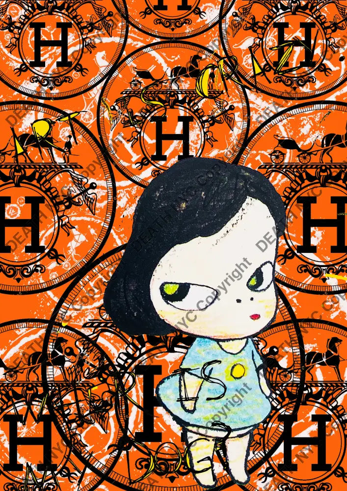 Auction ’M3733 girl’ art print 45x32cm (Edition of 100) Art Print