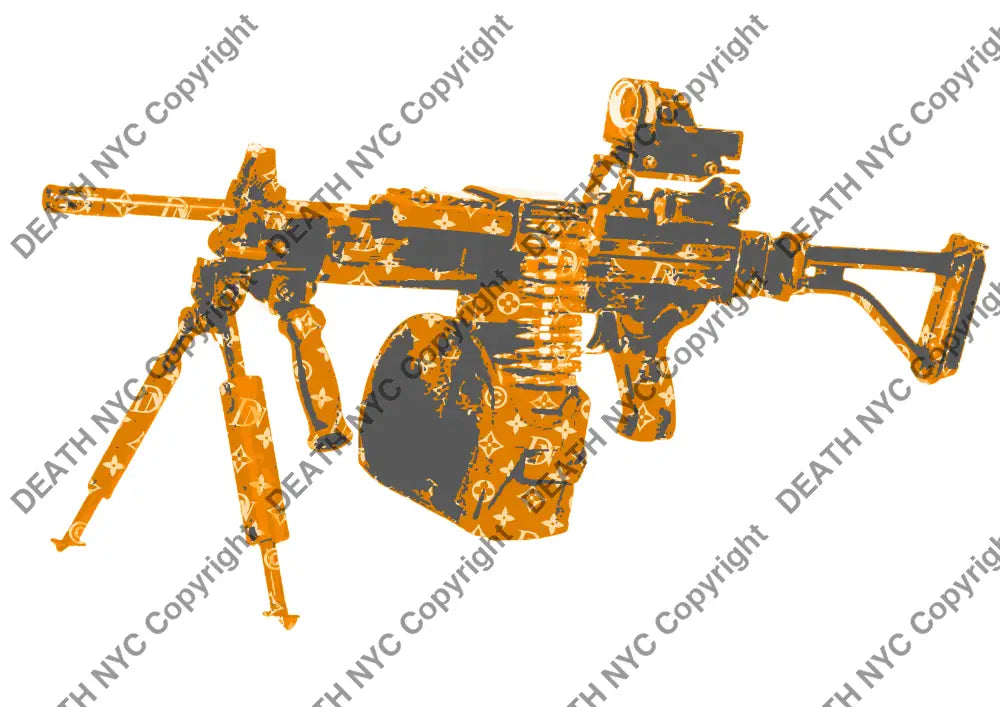 Auction ’machine gun or grey’ art print 45x32cm (Edition of 100) - Art Print