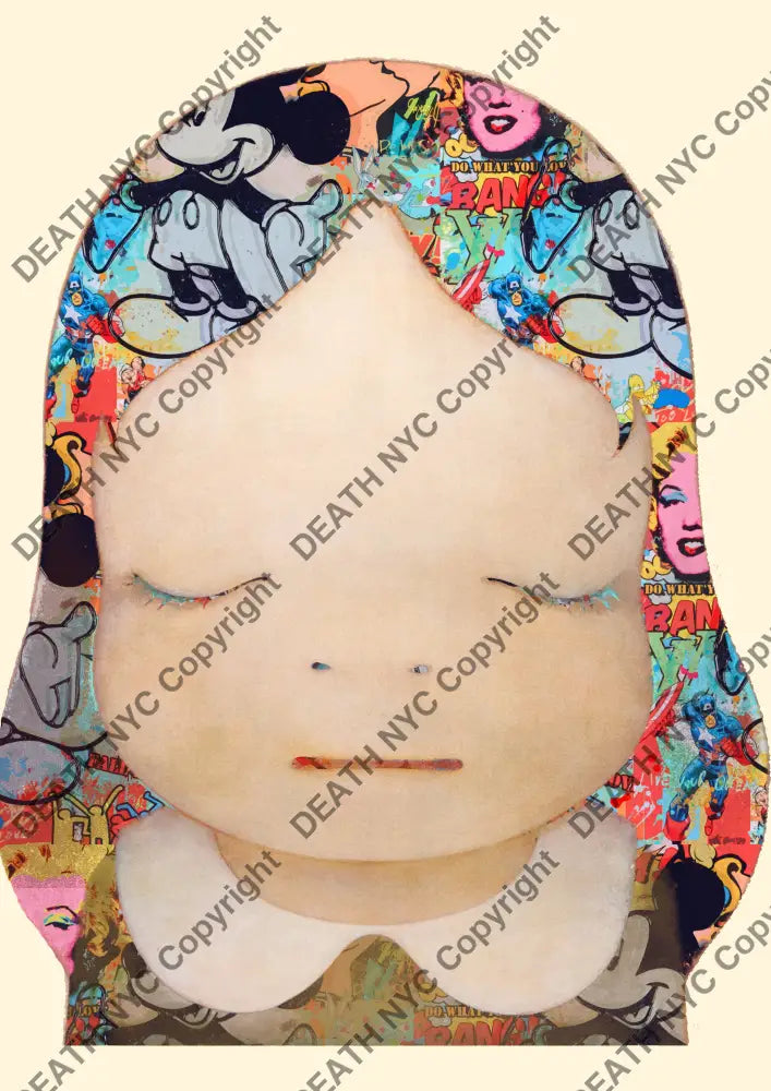 Auction ’MH1082 girl ’ art print 45x32cm (Edition of 100) - Art Print