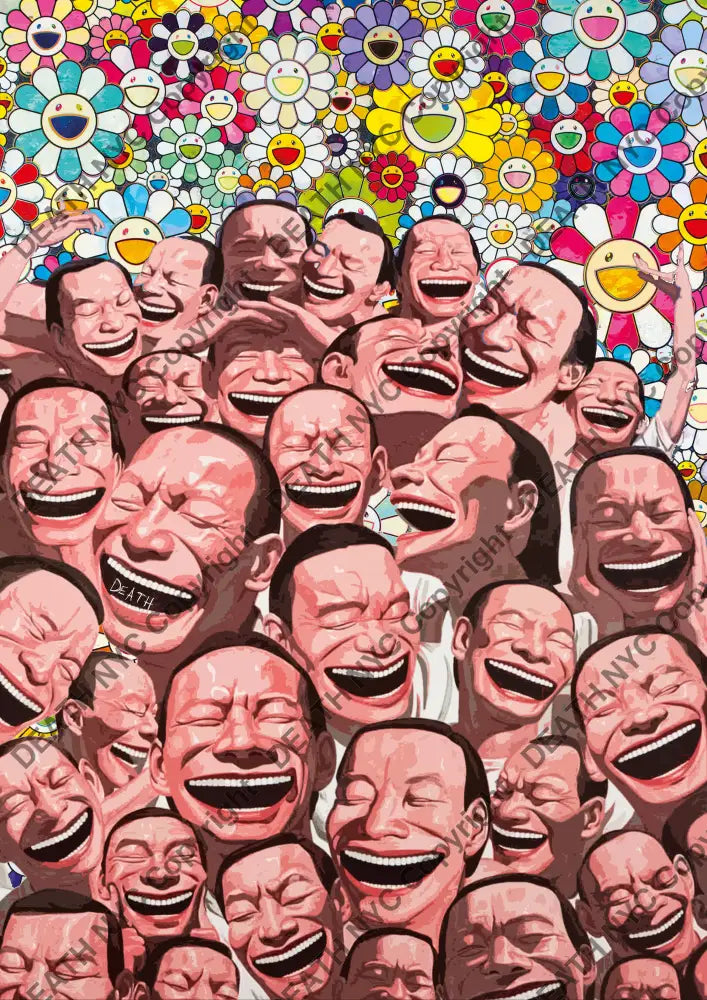Auction ’Min haha flower 2’’ art print 45x32cm (Edition of 100) - Art Print