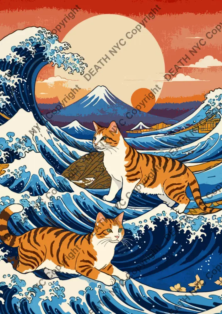 Auction ’MK58 cat’ art print 45x32cm (Edition of 100) Art Print