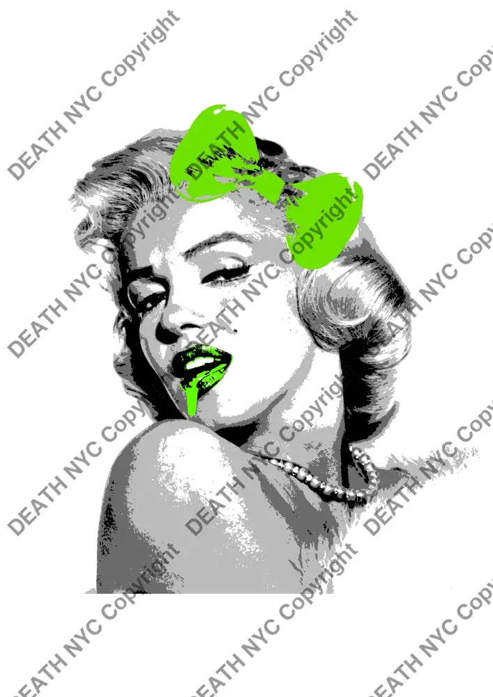 Auction ’monr square green’ art print 45x32cm (Edition of 100) Art Print
