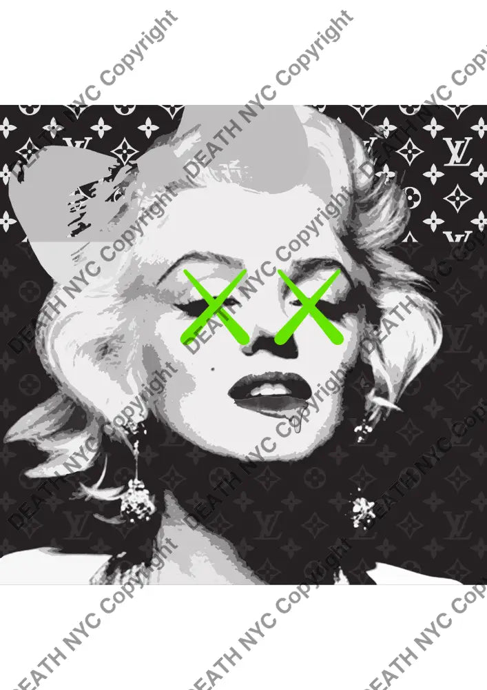 Auction ’monr x eye green’ art print 45x32cm (Edition of 100) Art Print