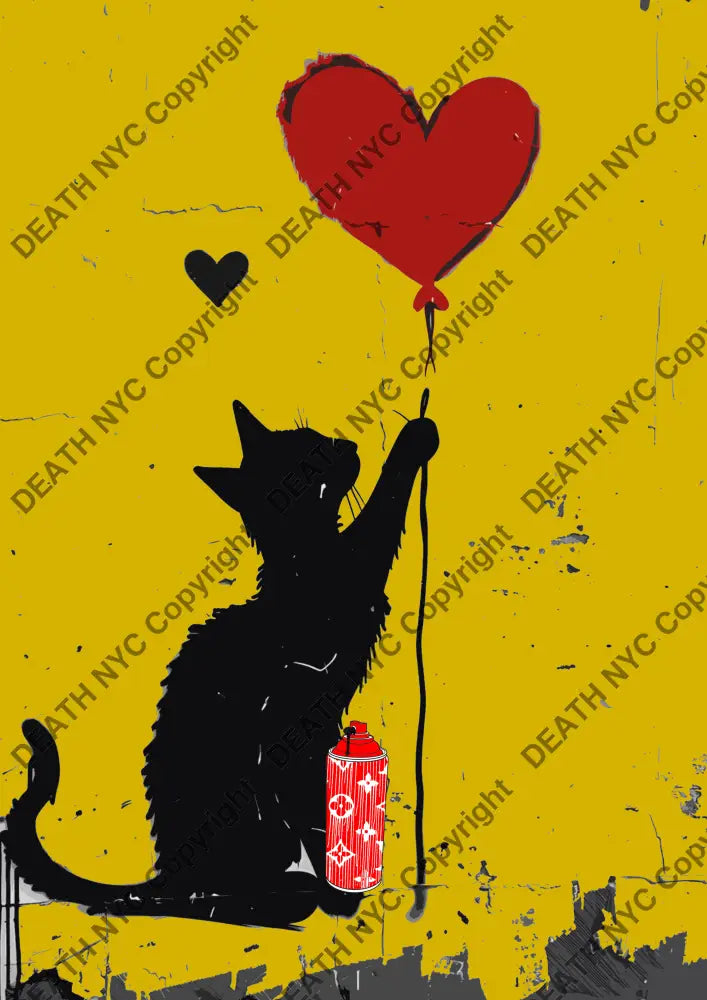 Auction ’MW45 cat’ art print 45x32cm (Edition of 100) Art Print