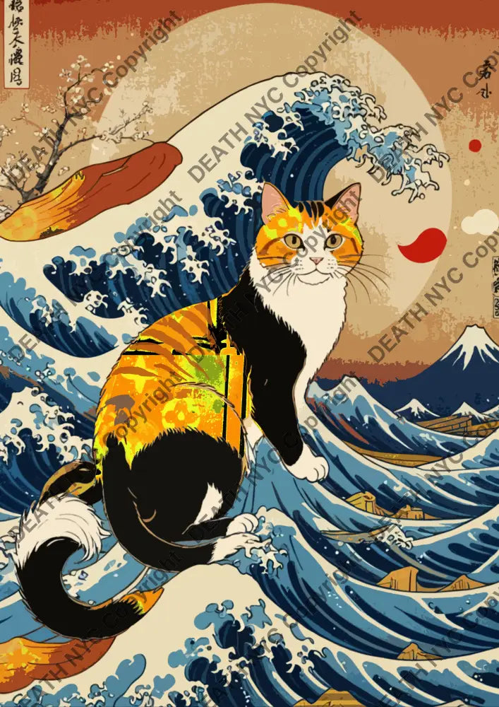 Auction ’MZ210 cat’ art print 45x32cm (Edition of 100) Art Print