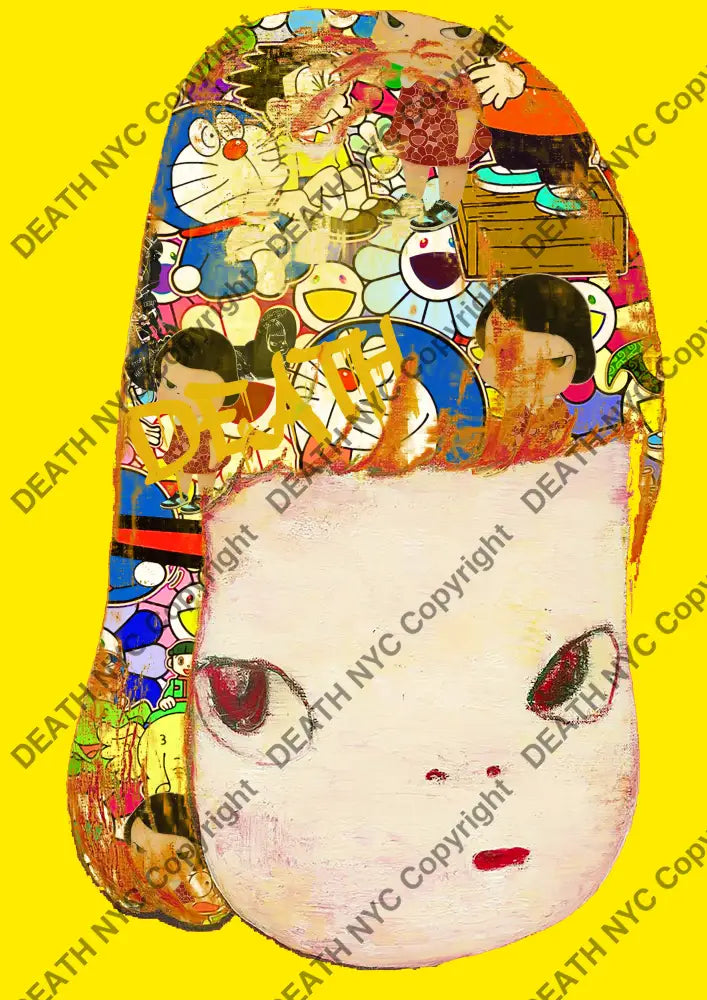Auction ’N death flwr hair dmon’ art print 45x32cm (Edition of 100) Art Print