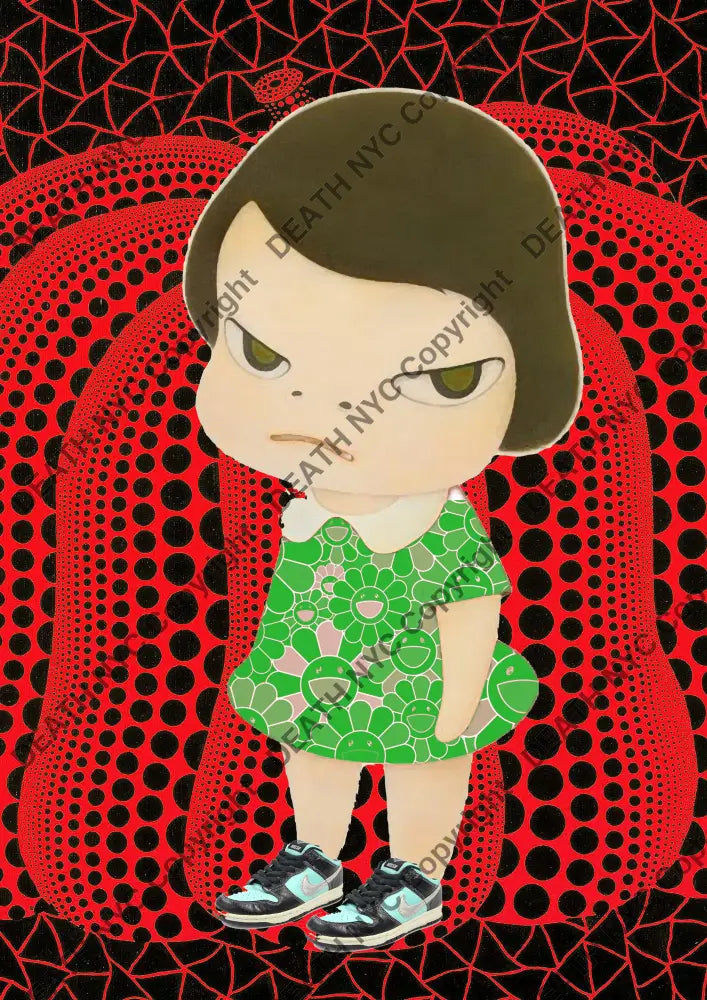 Auction ’N ku red’ art print 45x32cm (Edition of 100) Art Print