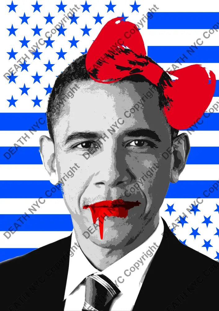 Auction ’obamablack’ art print 45x32cm (Edition of 100) Art Print