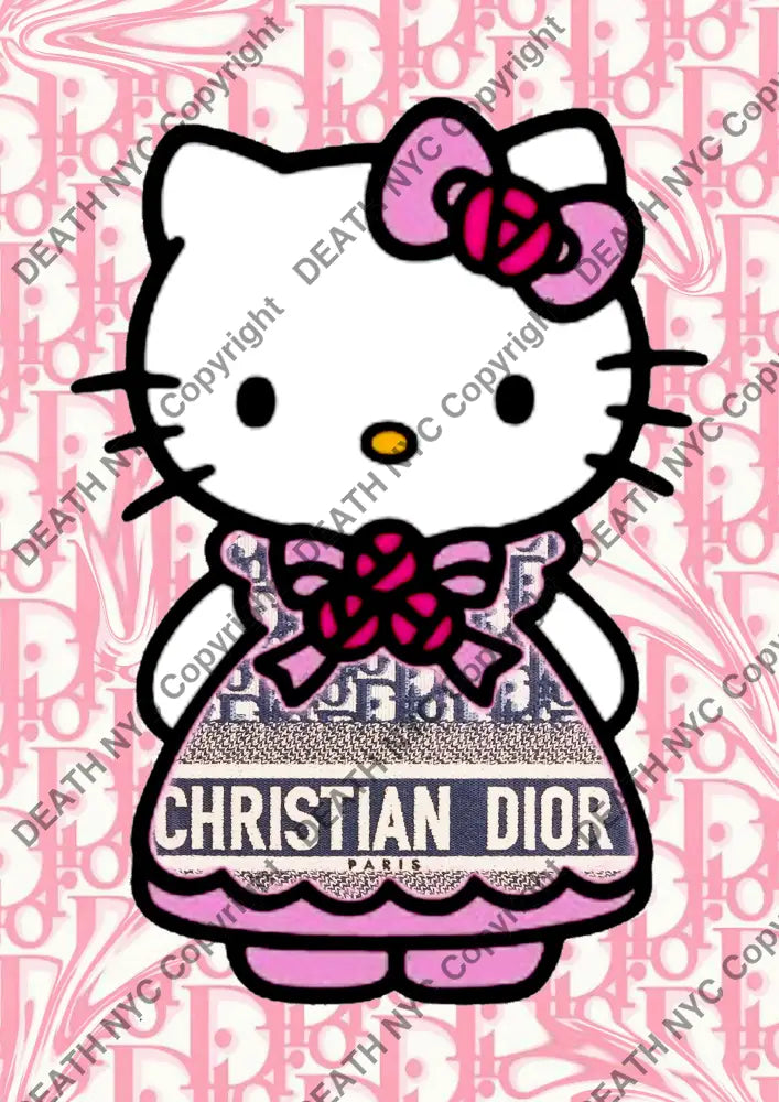 Auction ’P397 kitty ’ art print 45x32cm (Edition of 100) Art Print