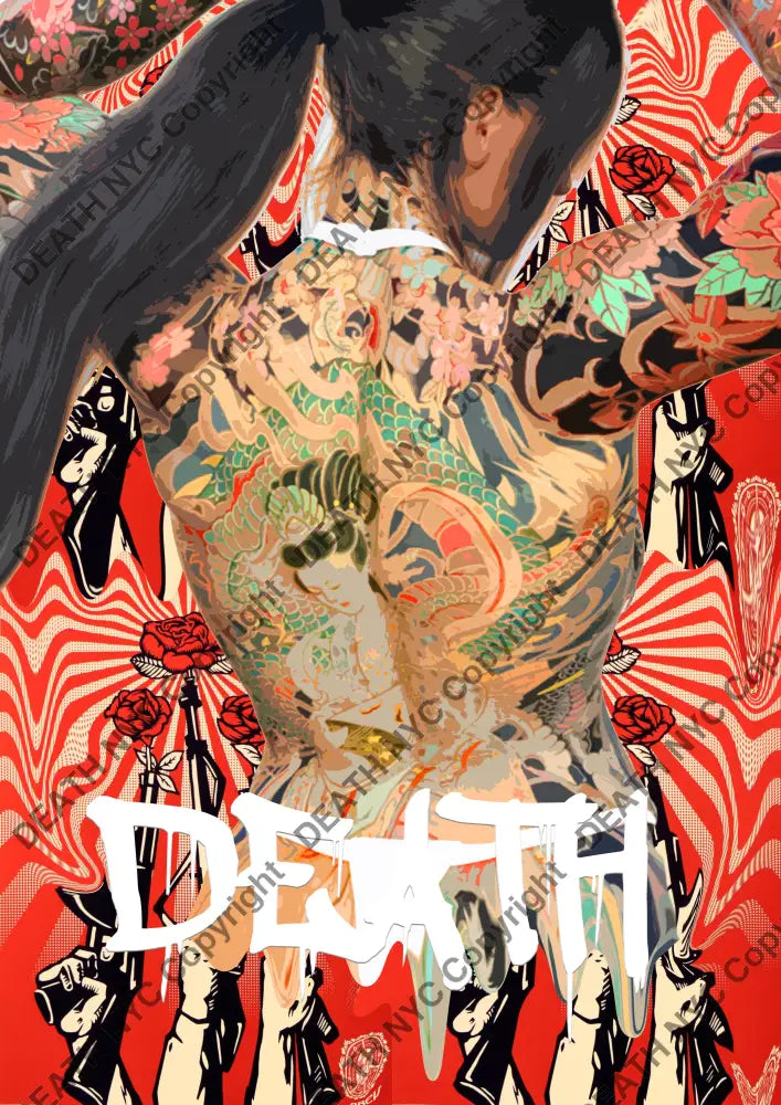 Auction ’P95 tatoo’ art print 45x32cm (Edition of 100) - Art Print