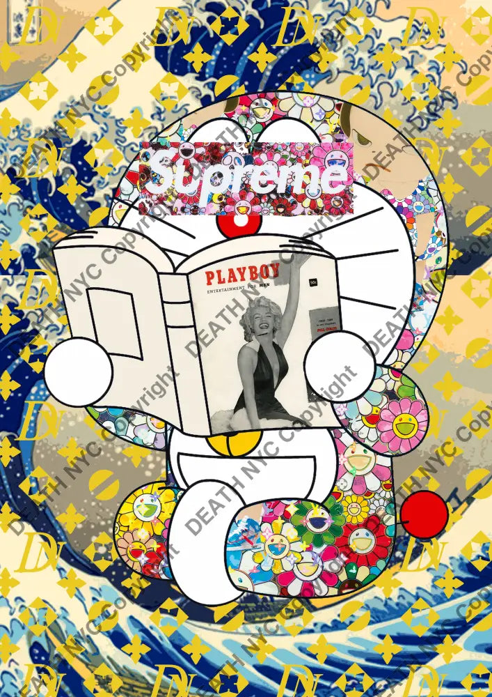 Auction ’playboy dmon sup wave’ art print 45x32cm (Edition of 100) Art Print