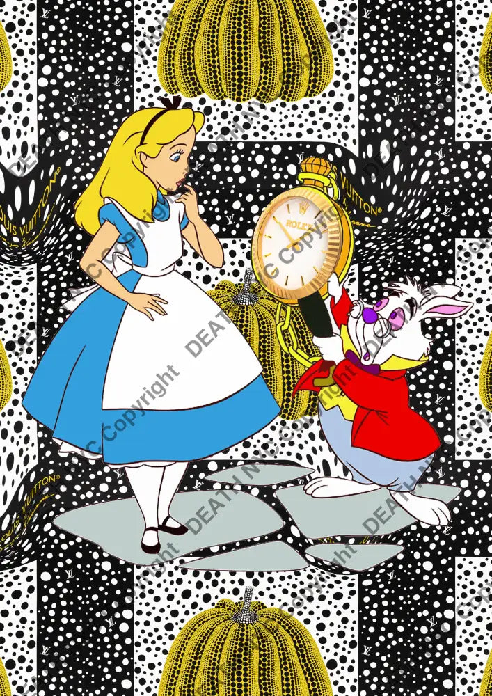 Auction ’Q58 alice’ 45x32cm (Edition of 100) Art Print