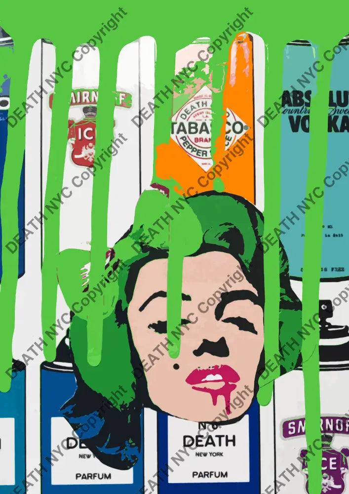 Auction ’S A monr green’ art print 45x32cm (Edition of 100) - Art Print
