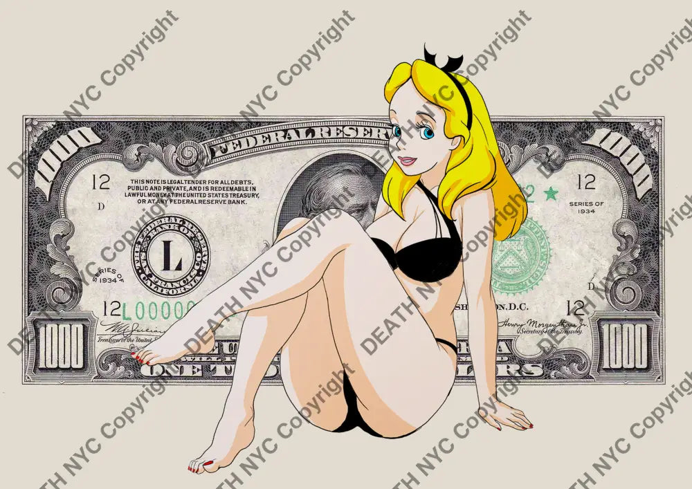 Auction ’S1056 alice’ 45x32cm (Edition of 100) Art Print