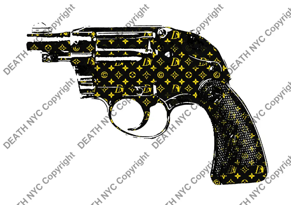 Auction ’short gun yellow’ art print 45x32cm (Edition of 100) - Art Print