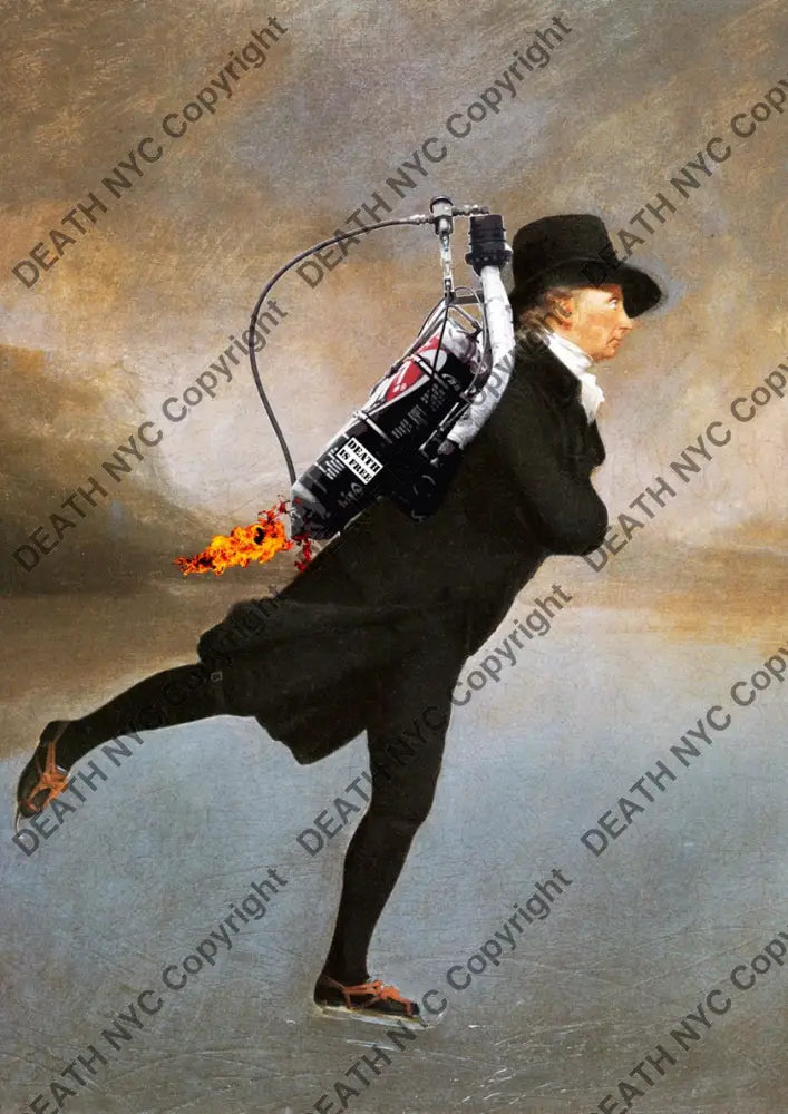 Auction ’skating minister’ art print 45x32cm (Edition of 100) - Art Print