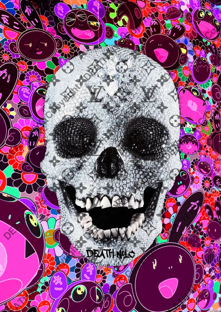 Auction ’skull faces 2 ’ art print 45x32cm (Edition of 100) - Art Print