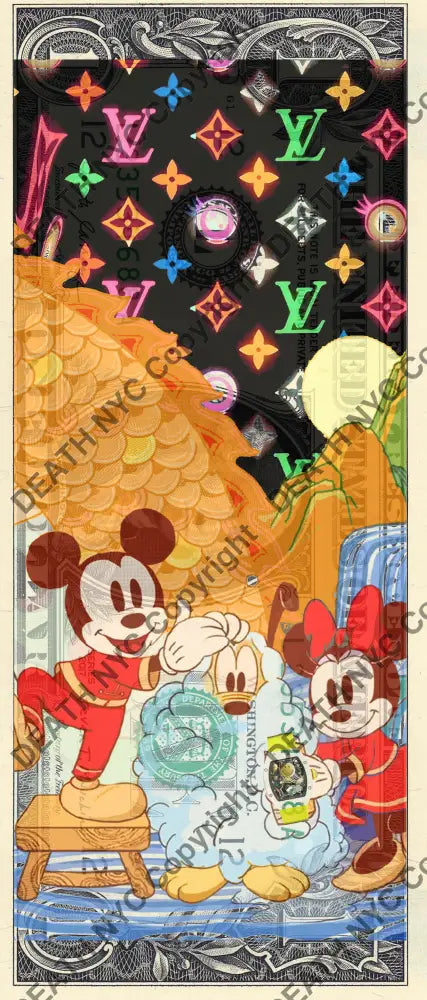 Auction USD $1 Original artwork 030224$17 mouse Art Print