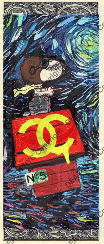 Auction USD $1 Original artwork 030922$4 silly - Art Print