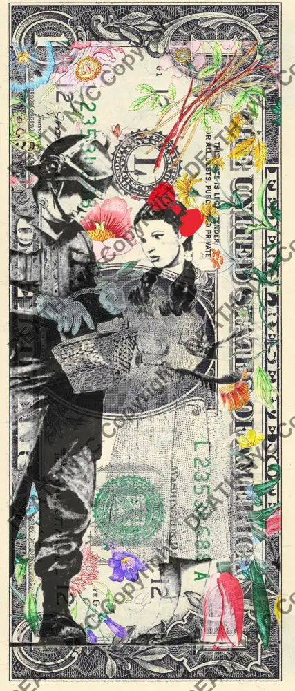 Auction USD $1 Original artwork 031025$17 bank Art Print