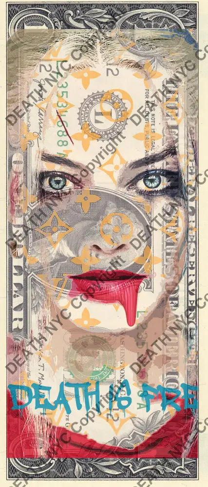 Auction USD $1 Original artwork 040926$15 quinn - Art Print
