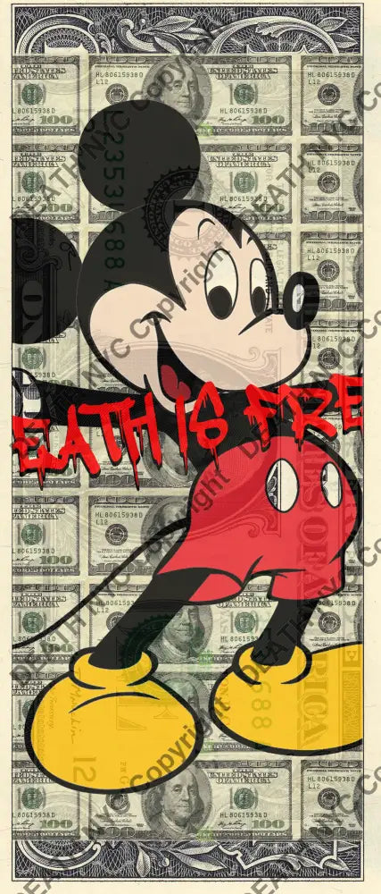 Auction USD $1 Original artwork 050122$7 mouse Art Print